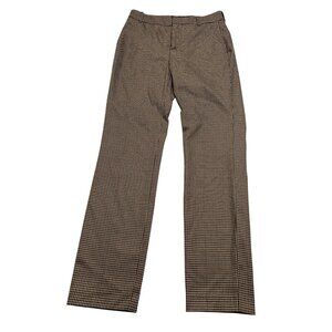 Zara Houndstooth Skinny Pants in Brown
